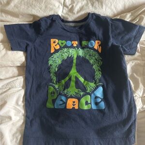 Patagonia 3T (toddler) Navy Blue 'Root for Peace' T-Shirt